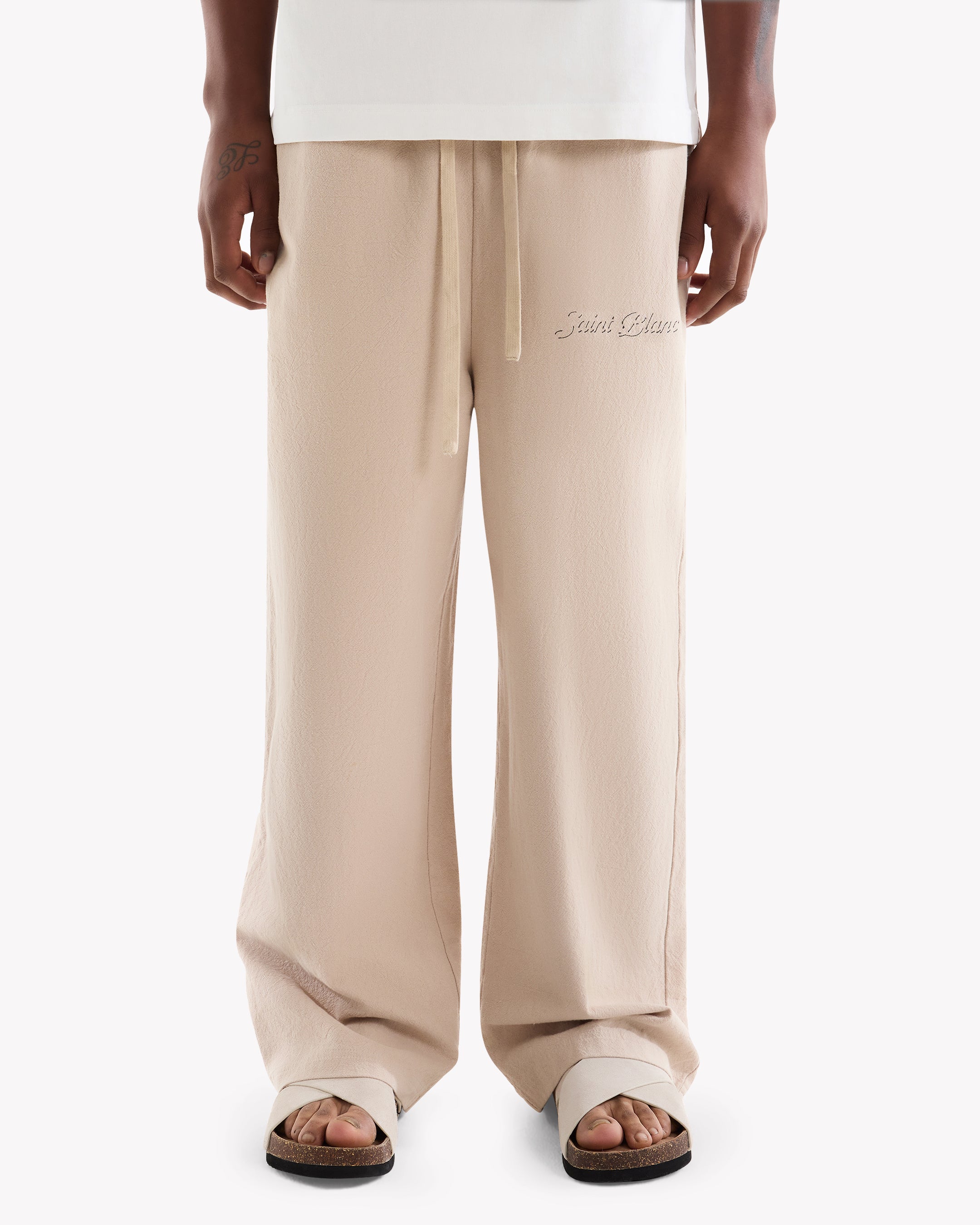 Stitched Linen Pants